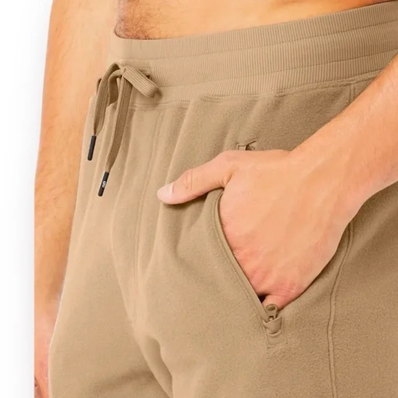 ALO Yoga Polar Fleece Jogger in Gravel Anthracite Size S - Picture 3 of 16